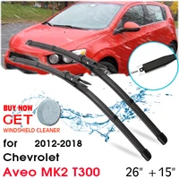car front window windshield rubber silicon refill wiper for chevrolet aveo mk2 t300 2012 2018 lhd rhd 2615 car accessories