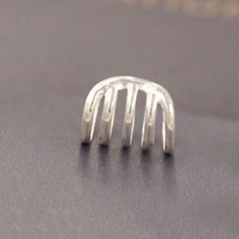 Серьги-Клипсы из стерлингового серебра 925 пробы без пирсинга многослойные серьги