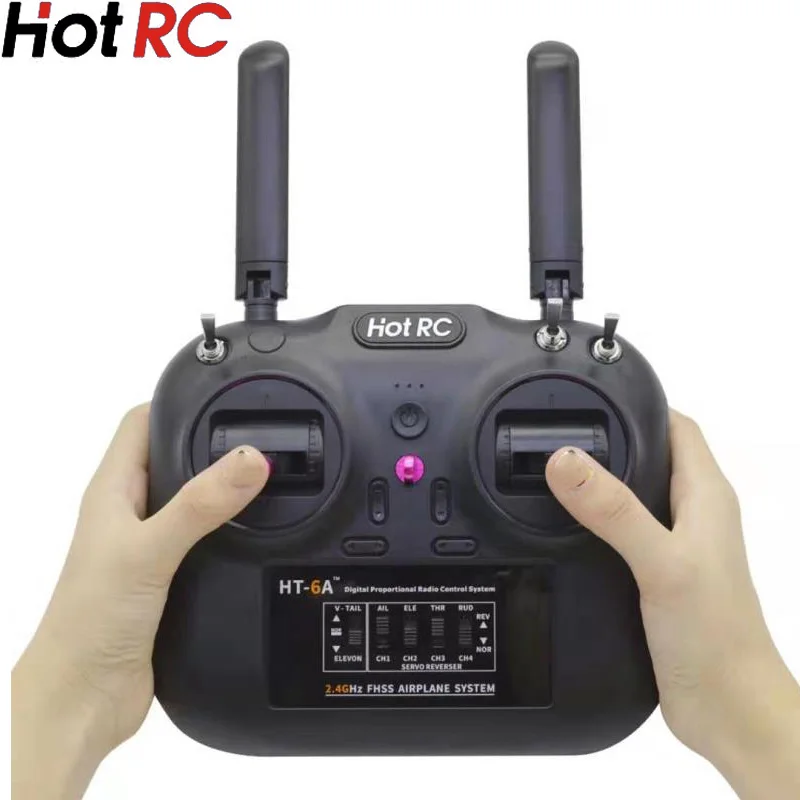 hotrc ht 6a 24g 6ch rc передатчик fhss 6ch приемник