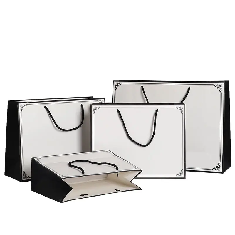 

Creative paper gift bags gift boxes with string for shopping outdoor portable gift case gift bag with handles