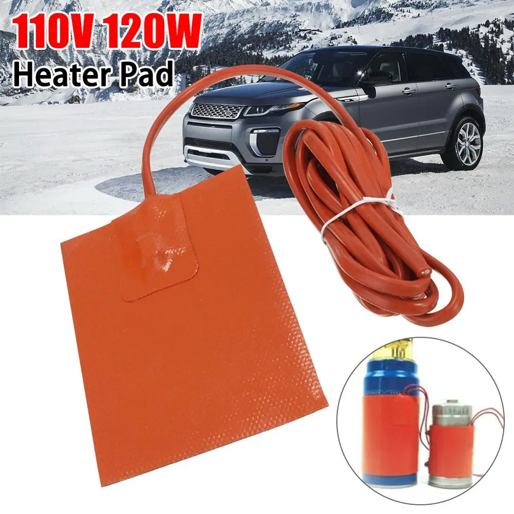 

High Quality Portable Car Truck Engine Heater Oil Pan Tank Heater 120W 110V Pad Heater Orange with 2 meters long cable