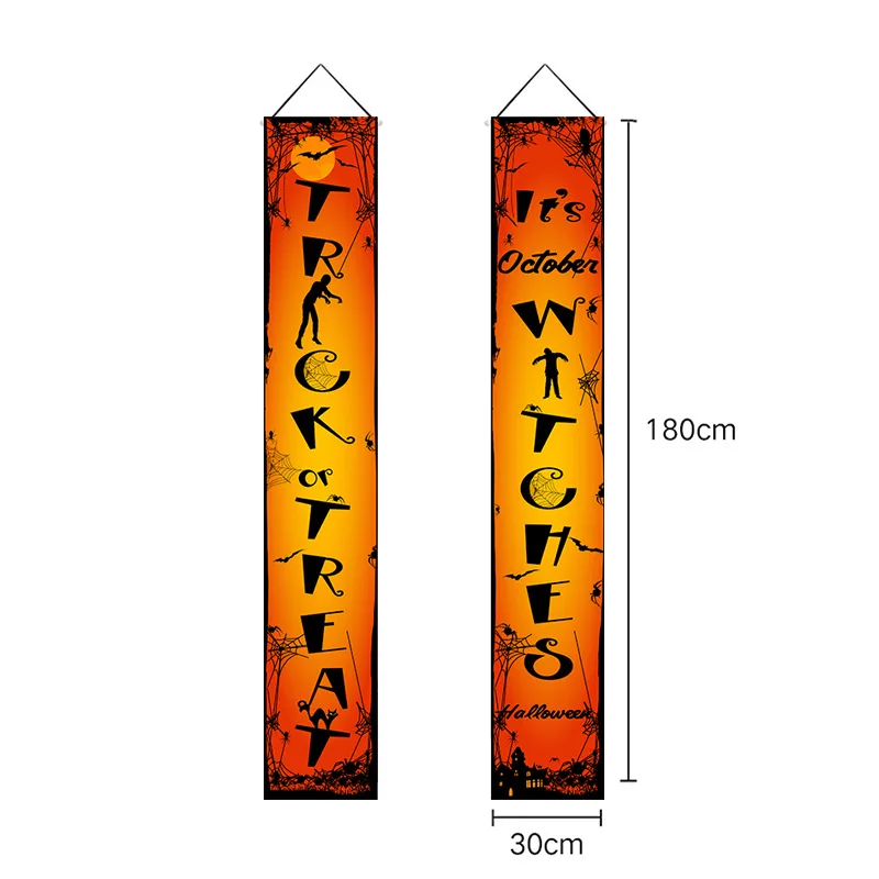 

Halloween Door Banner Trick Or Treat Party It's October Witch Party Horror Ghost Party Happy Halloween Party Decor For Home 2021