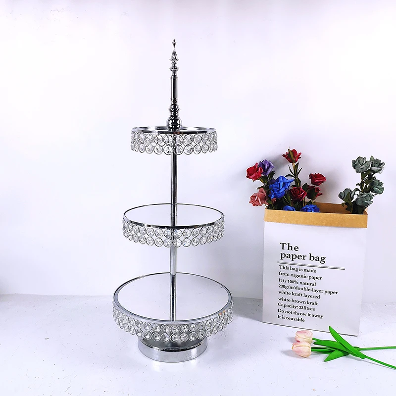 1 шт. серебристая зеркальная подставка для торта | Дом и сад