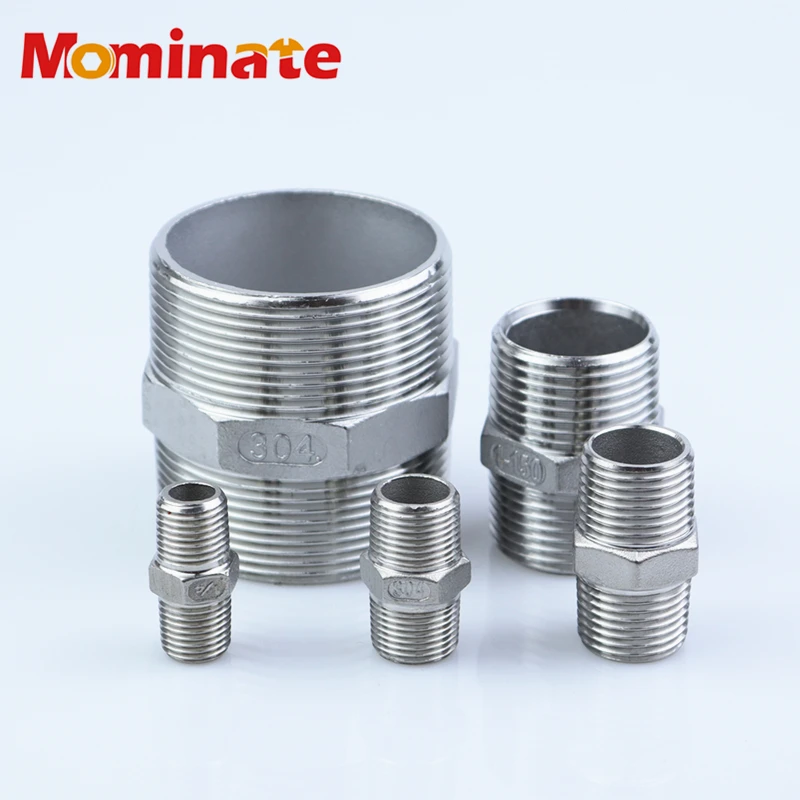 Трубопроводные фитинги из нержавеющей стали с двойной головкой и наружной