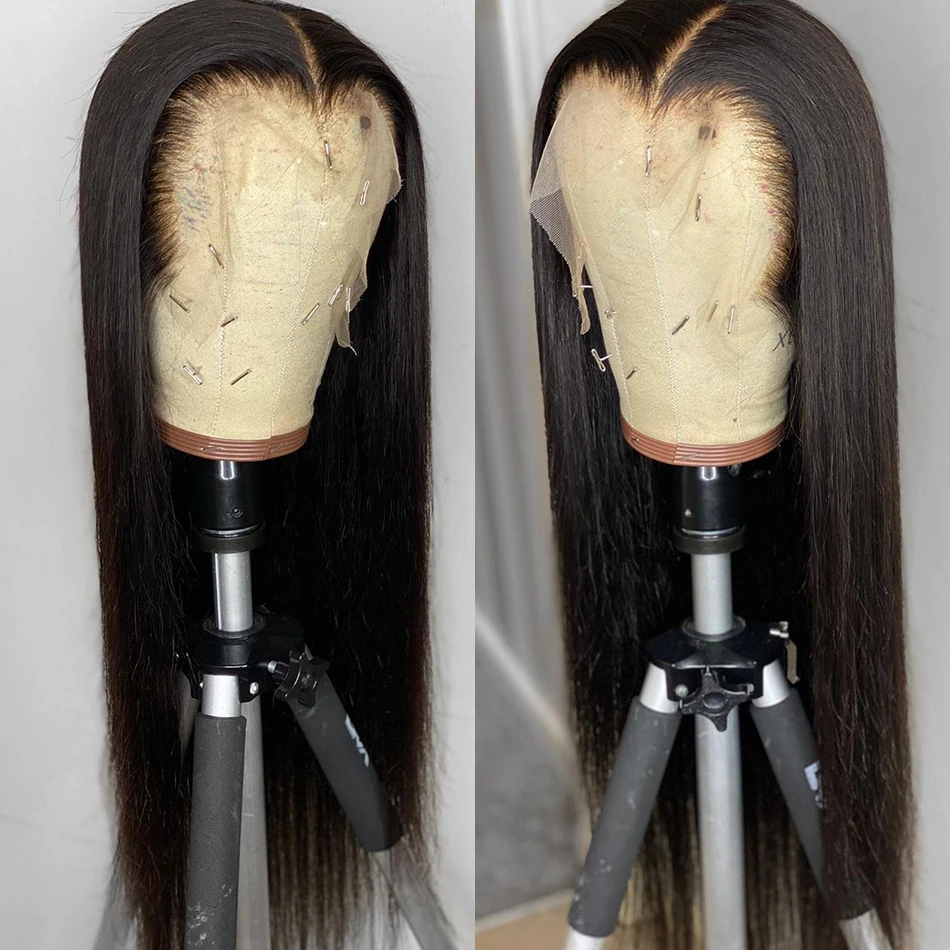 

Straight Lace Front Wig 13x4 HD Transparent Lace Frontal Wig Pre Plucked 10- 30 Inch Remy Brazilian Lace Front Human Hair Wigs