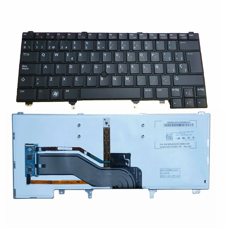 НОВЫЙ Испанский для DELL E6420 E5420 E6320 E6330 e6230 клавиатура с подсветкой ноутбука