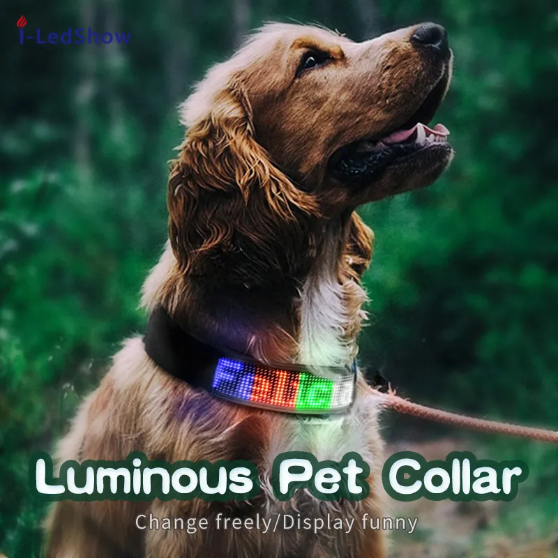 Товары для домашних животных собак светодиодный ошейник с управлением через