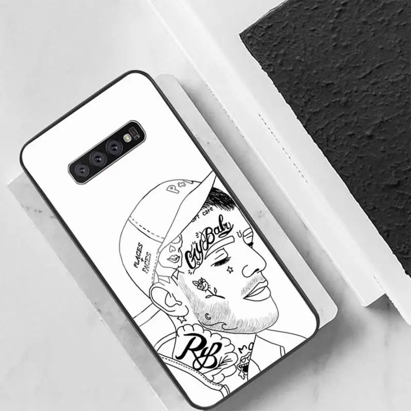 

Lil Peep Hellboy Love Phone Case For Galaxy Tempered Glass Cases Apply To S10 S9 S8 S7 S6edge Plus TPU Cover