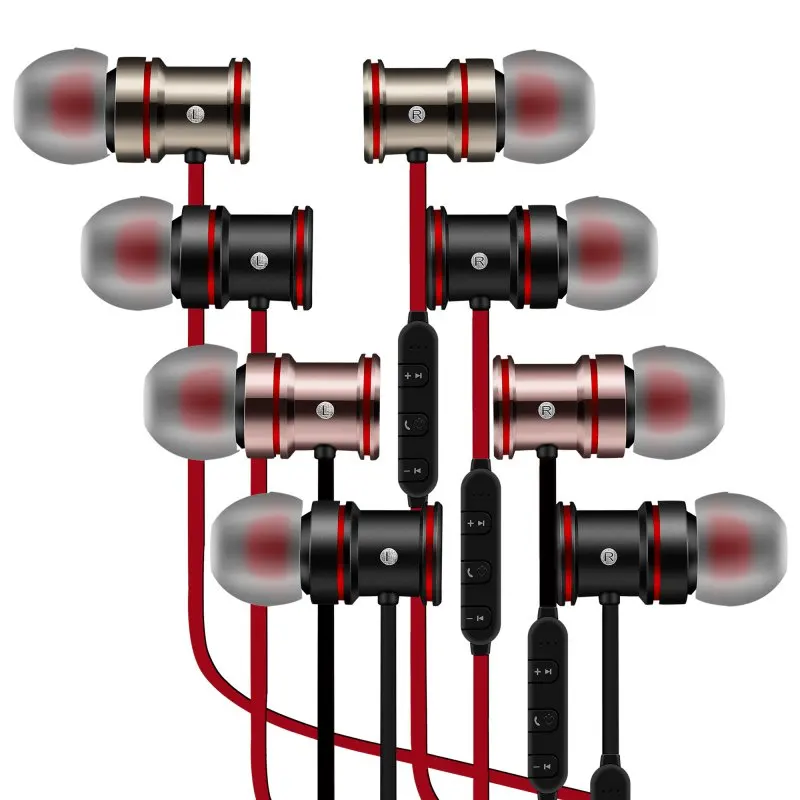 Металлический магнит наушник гарнитура Bluetooth стерео Спортивная беспроводная с