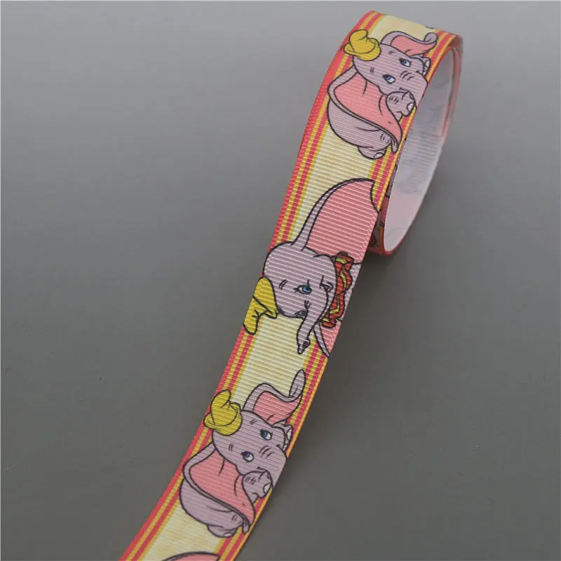 10132 DHK 10 ярдов слон животные напечатанный Grosgrain ленточный аксессуар Hairbow головные уборы украшение «сделай сам» оптом OEM B1857 - Цвет: 10132