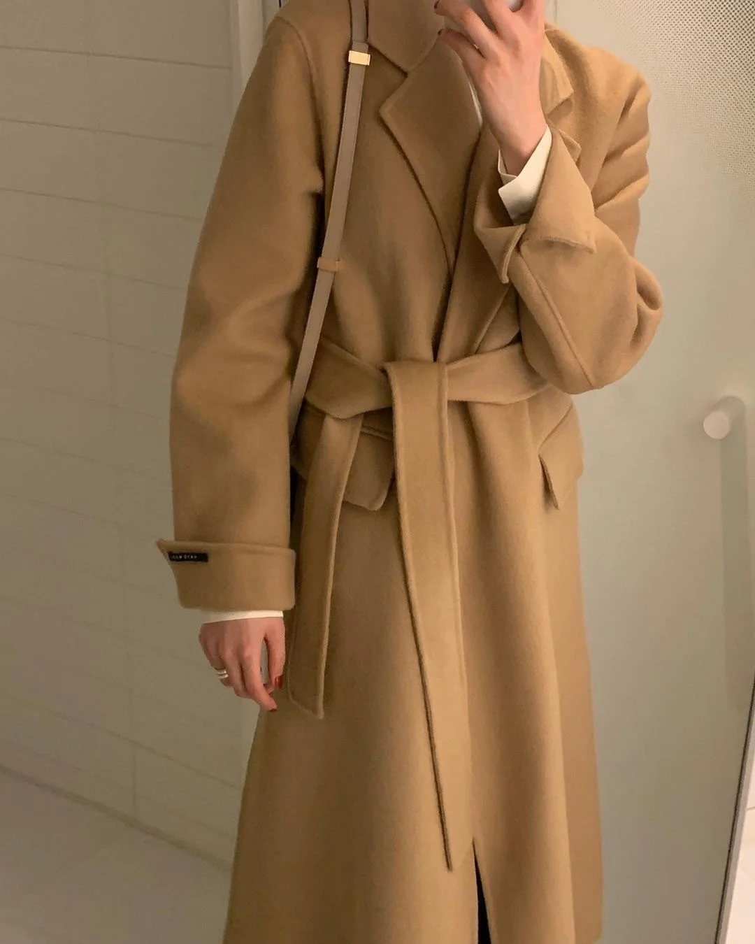 

Новое двустороннее кашемировое пальто для осени и зимы 2020, женское свободное утепленное шерстяное твидовое пальто средней и длинной длины