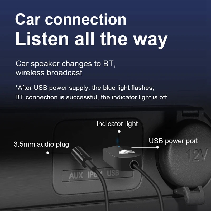 

Wireless USB Bluetooth O Adapter 5.0 for Calls Bluetooth Dongle Adapter