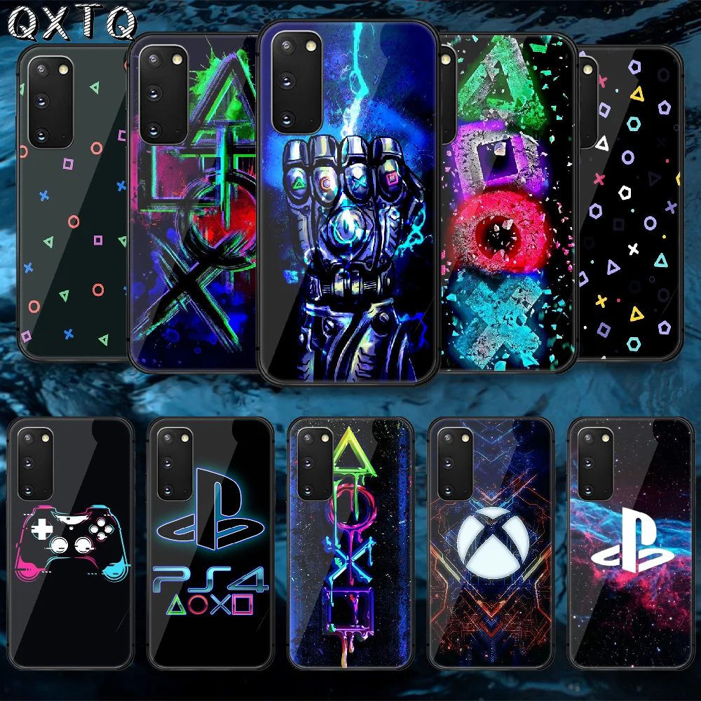 

Game PlayStations-Ps5 Tempered Glass Phone Case Cover For Samsung Galaxy Note S 9 10 20 21 E Plus Ultra M 31 51 FE Etui Coque