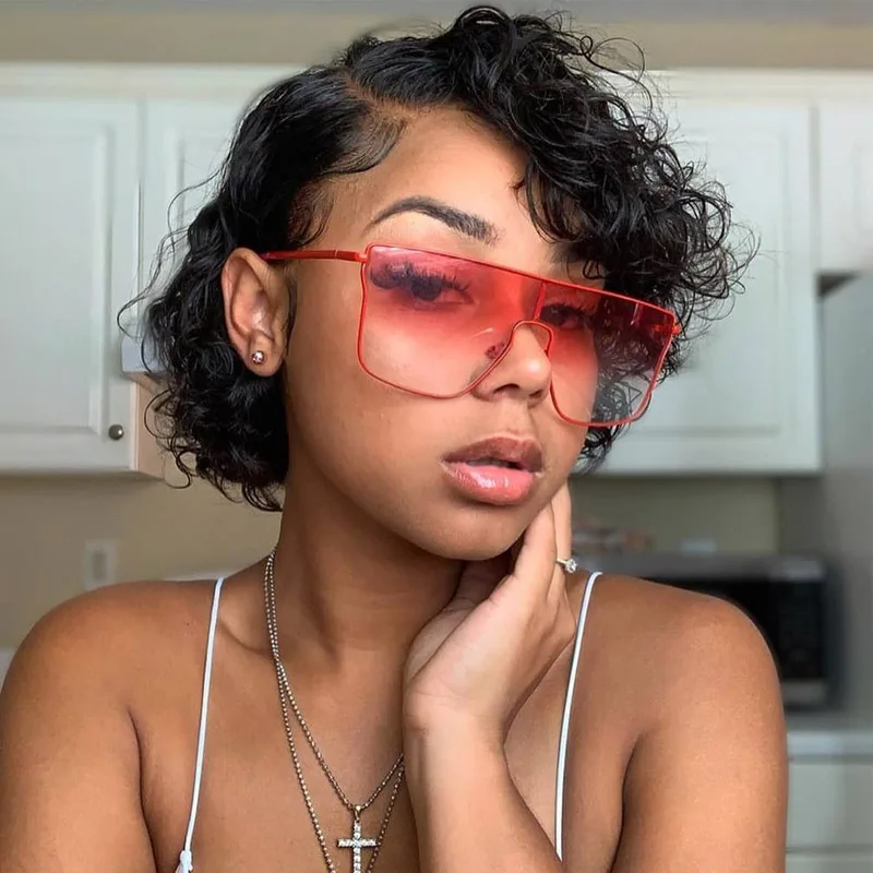 Swinging Forest Wigs for Women Pixie Cut Wig Pre Plucked Curly Human Hair 13x4 Lace Front Remy Brazilian | Шиньоны и парики