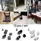 10 шт. квадратная ножка стула шапки Non Slip стола Пылезащитный Чехол Носки для