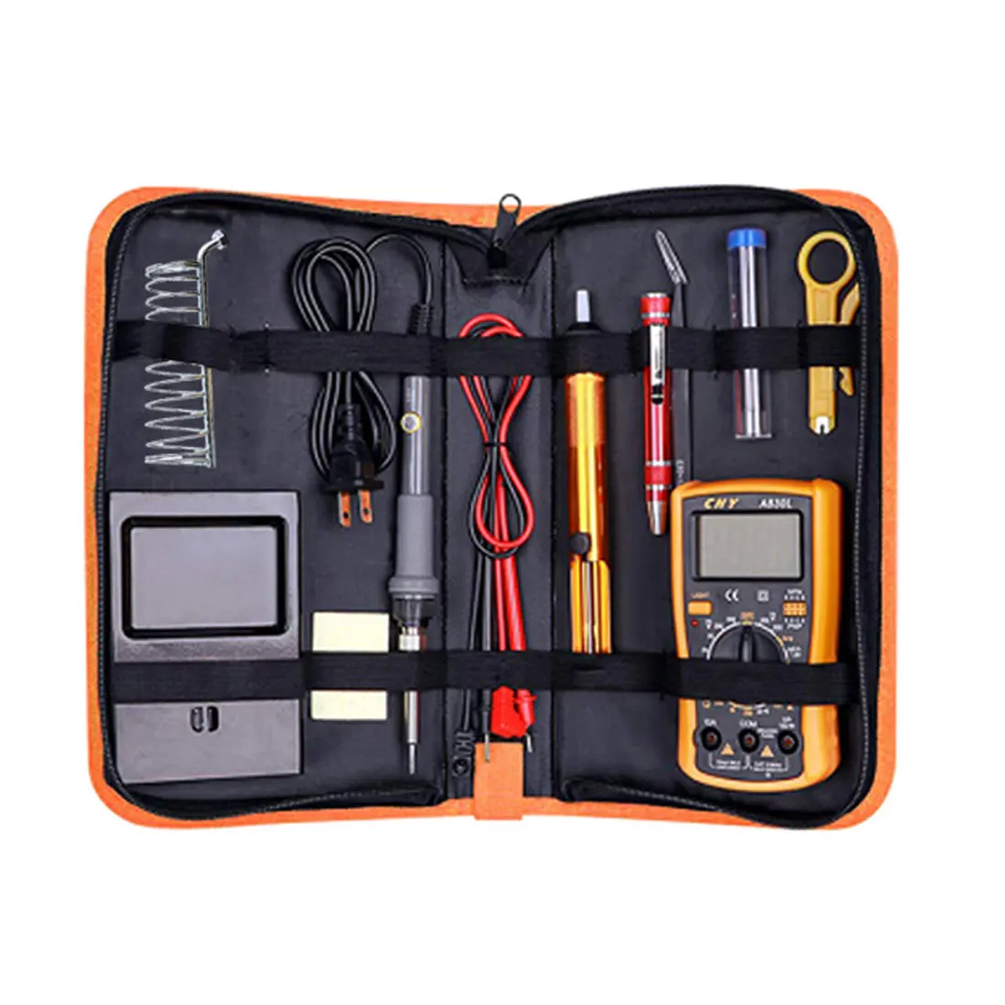 

60w Digital Tin Soldering Iron kit Soldering Iron Electric with regulator 110v 220v Multimeter welding work kits
