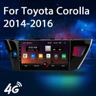 2 DIN Android 10 Автомобильный мультимедийный плеер стерео аудио радио 4G Wi-Fi динамик carplay сенсорный экран для Toyota Corolla 2014-2016 10