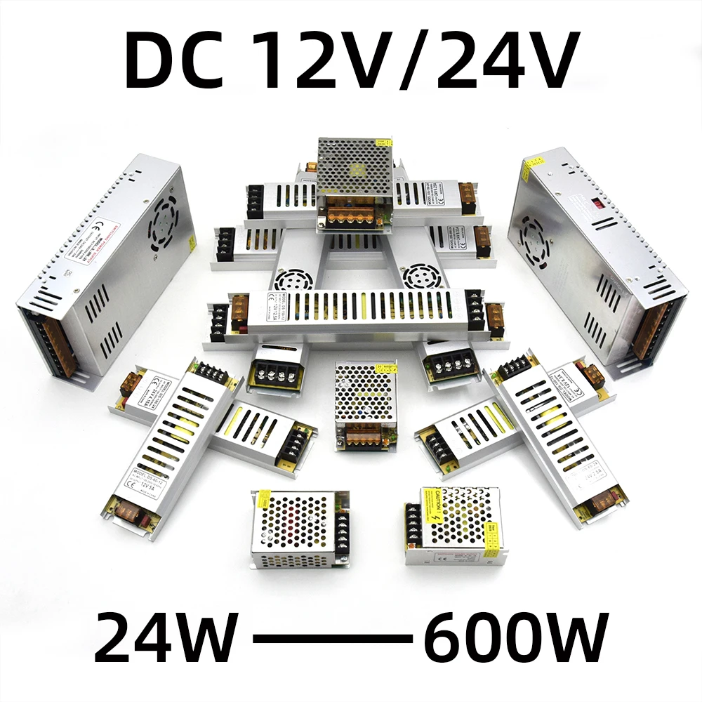 Ultra-Thin Voltage Converter 220V To 12V/24V Transformer 24W 36W 48W 60W 100W 200W 300W 600W Universal LED TV Driver Board | Лампы и