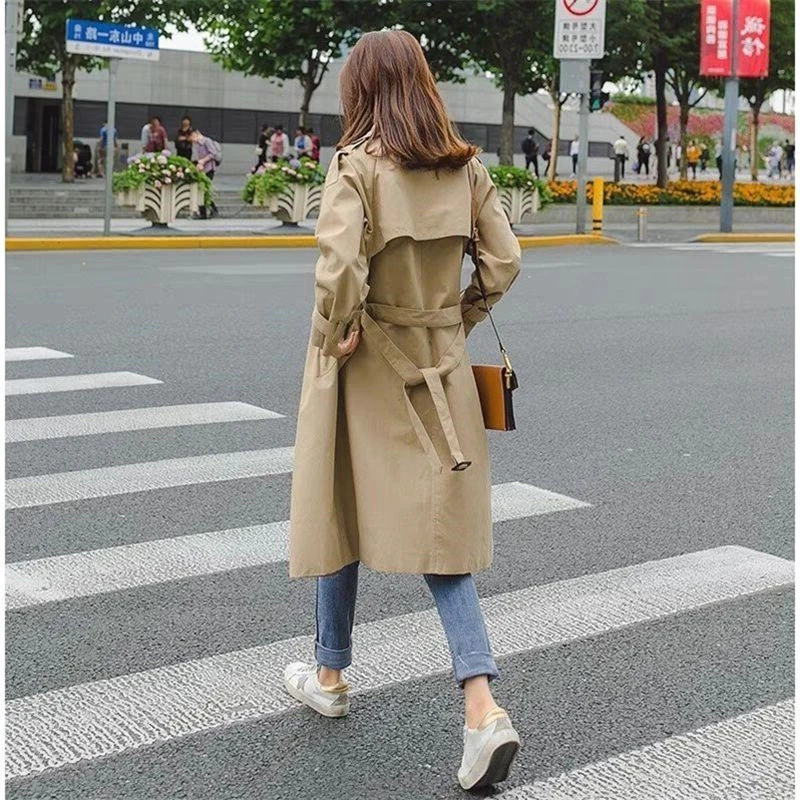 Модные ветровки Manteau длинный Femme Hiver Тренч осеннее пальто Женская парка мода Mujer