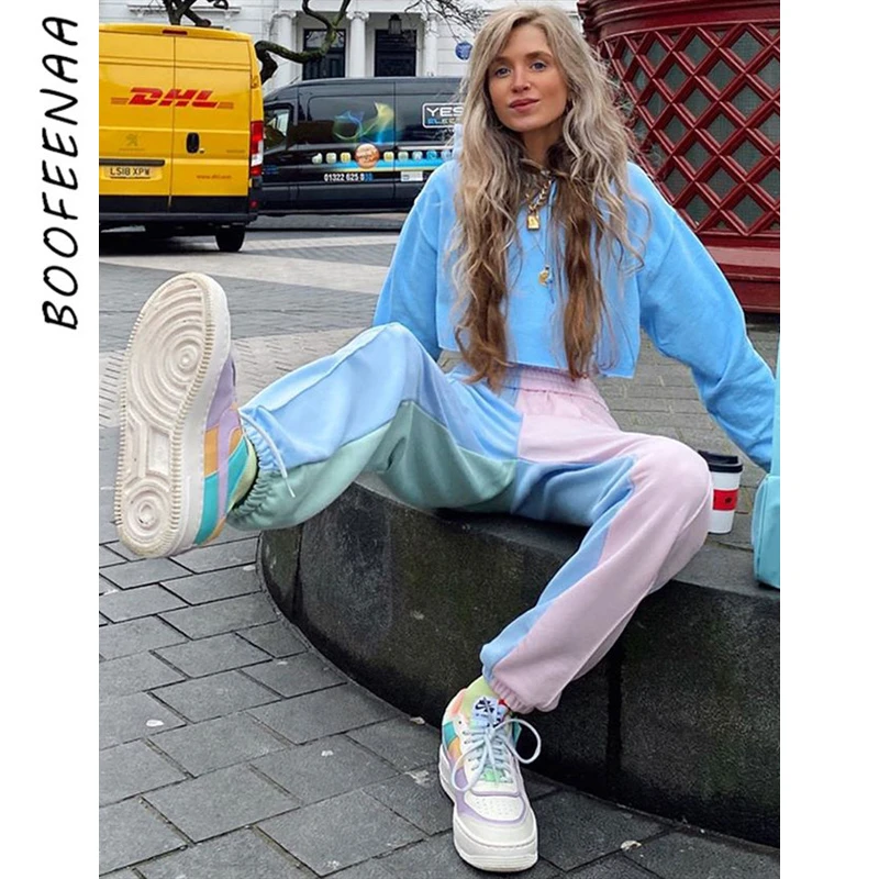 Женские спортивные штаны PixieKiki Macaron повседневные с высокой талией C67 AF22|Брюки| |