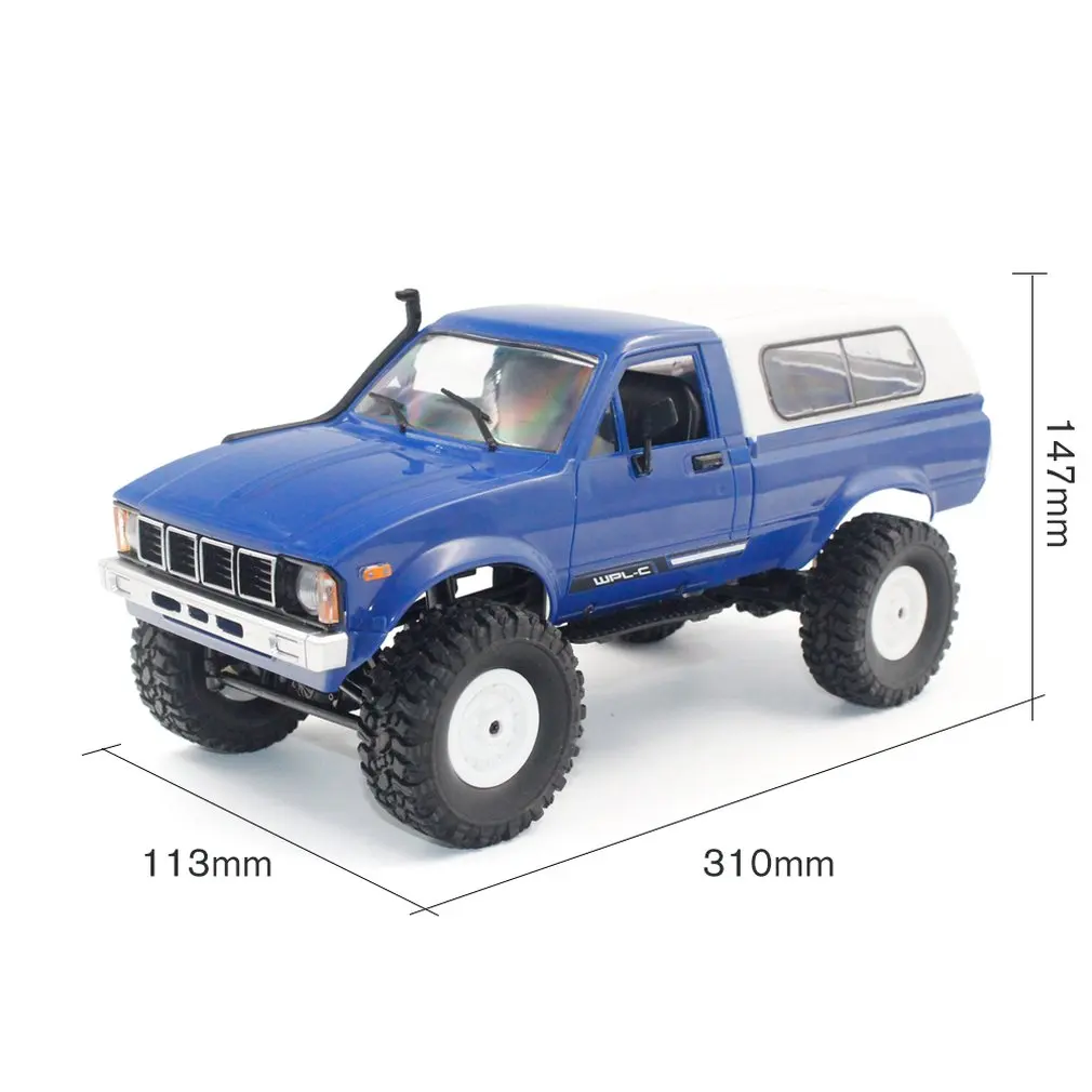 

C-24 4WD 1:16 RC Car Off Road Crawler Climbing Toys with Headlight Remote Control Vehicle Buggy Toys For Kids Gift RTR