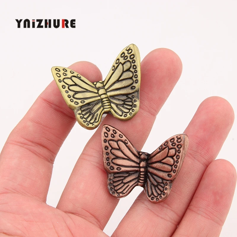 36*31 мм старинная бабочка бронзовая Мебельная ручка ручки для ящиков Кухонный