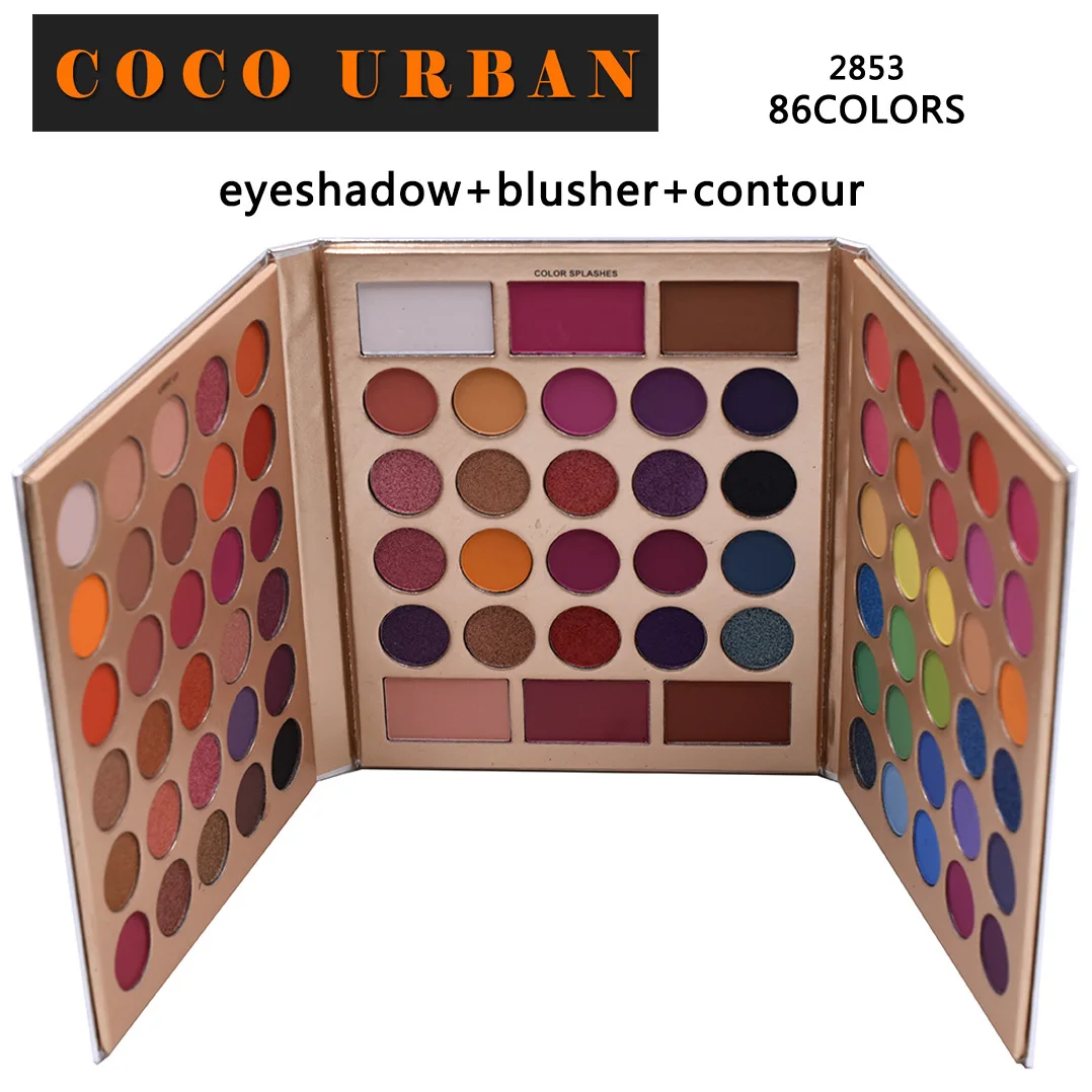 

86 Color Matte Eyeshadow Palette Glitter Eye Shadow Waterproof Long Lasting Make Up Pallet Shimmer Fashion Women Beauty Eyes