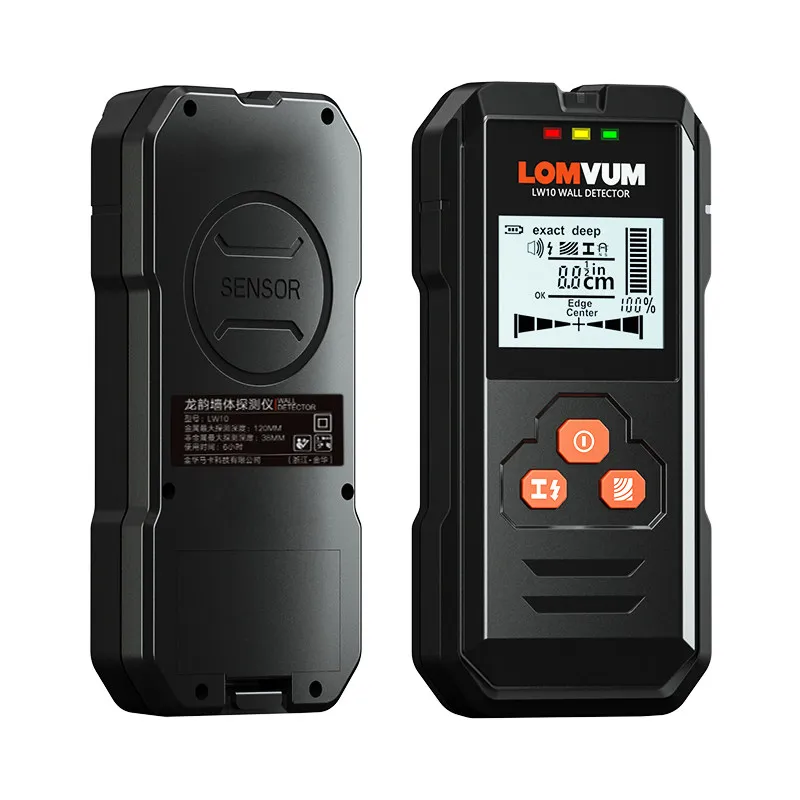 Металлоискатель LOMVUM с подсветкой, кабель искателя проводов, HD-дисплей - изображение