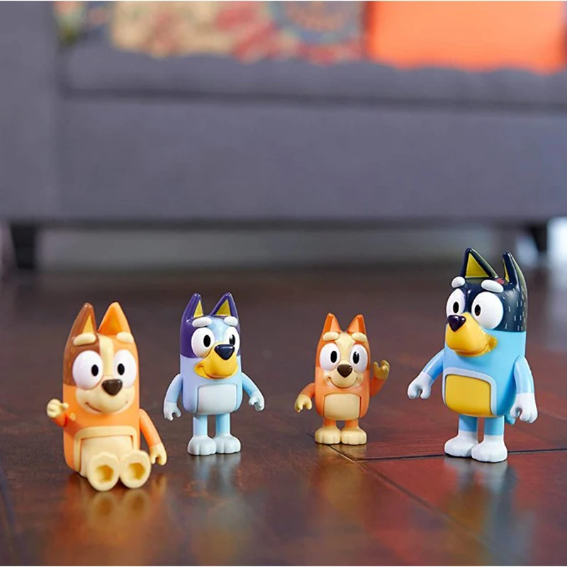 

Collection 4pcs/set Toys Bluey and Friends Action Figure
