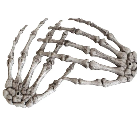 1 пара, украшения для Хэллоуина, реалистичные руки-скелеты в натуральную величину, пластиковые поддельные человеческие руки, кость зомби вечерние НКИ, жуткий страх, реквизит
