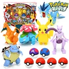 Фигурки аниме Tomy Pokemon, игрушки-трансформеры, игрушки Пикачу, модель Чармандера, детские рождественские игрушки, подарки