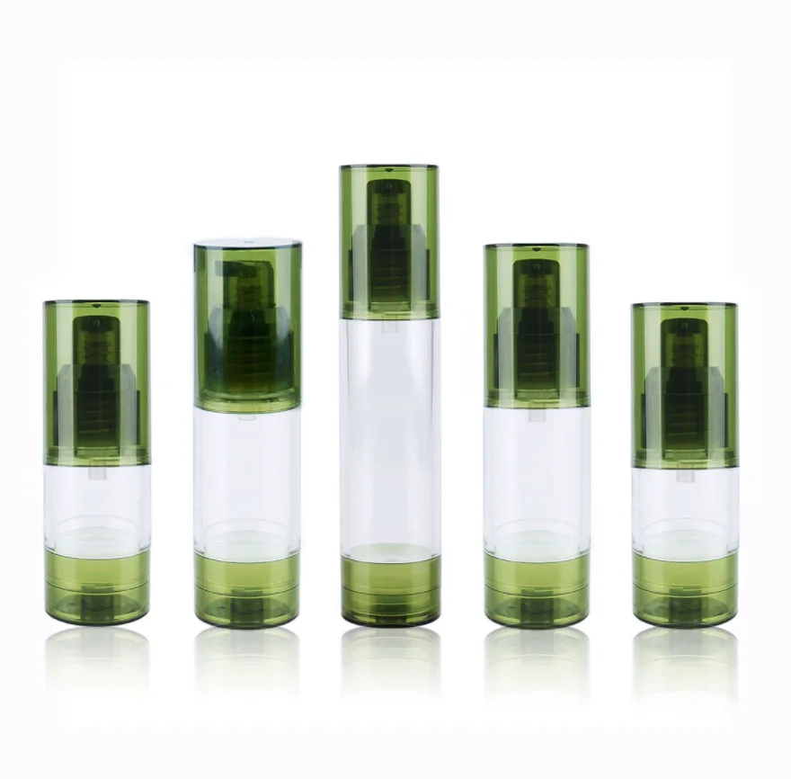 

10pcs/lot 15ml/30ml/50ml Airless Pump Vacuum Bottle Toiletries Container Refillable Plastic Travel Cosmetic Bottle 80/120/150ml