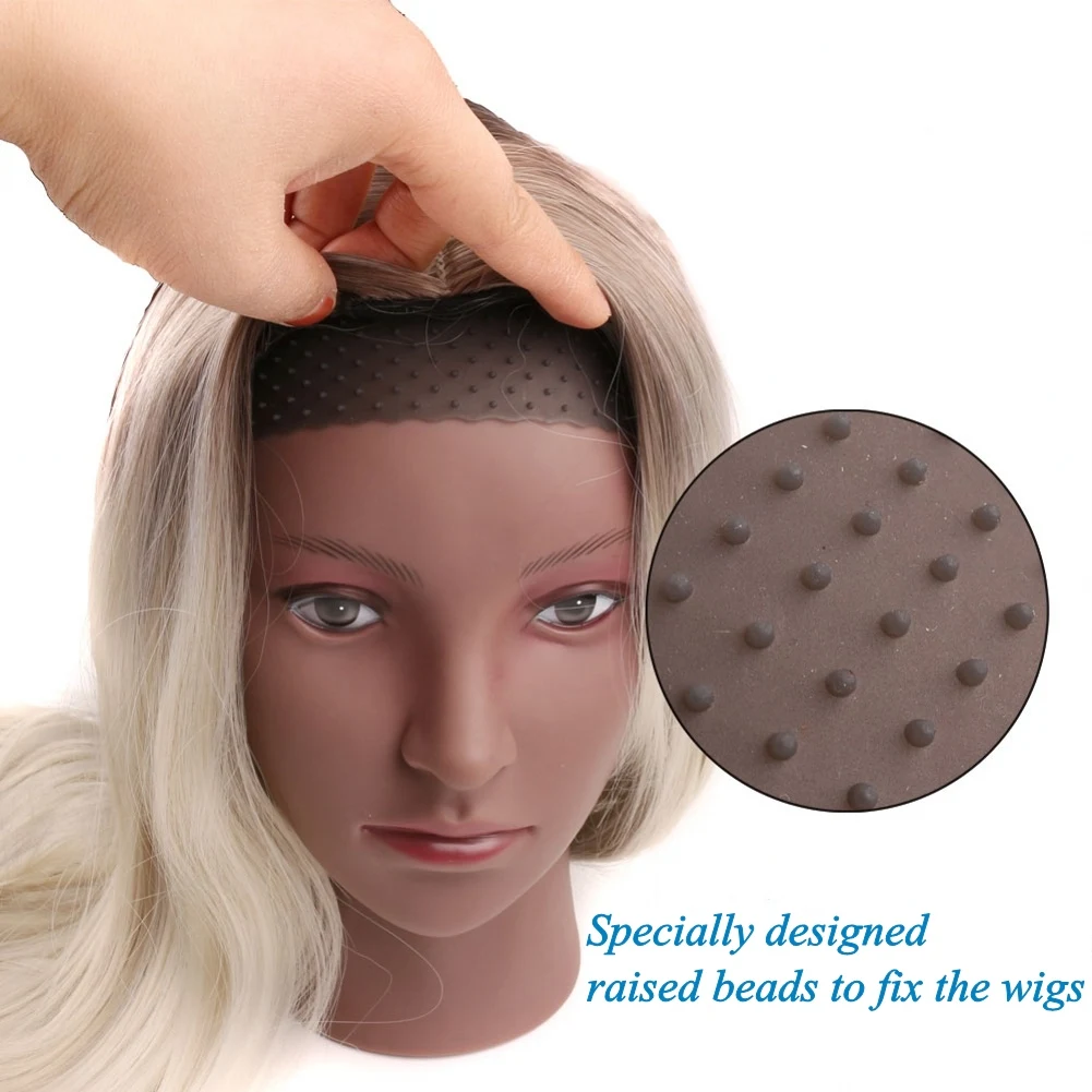 

Silicon Wig Band Elastic Wig Grip Brown Transparent Black Headband For Fix Wigs Beige Hair Band Without Glue Non Slip