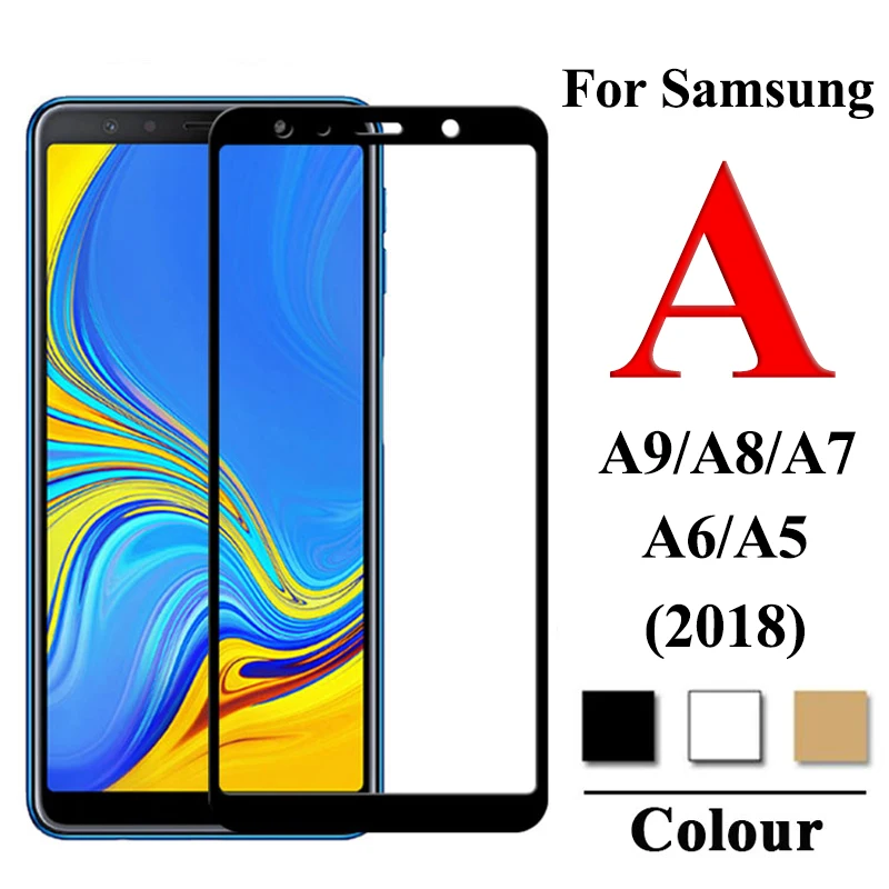 Для Samsung Galaxy A6 A9 A8 A7 A5 2018 Защитное стекло для экрана протектор A 6 7 8 9 5 Tremp Защитная