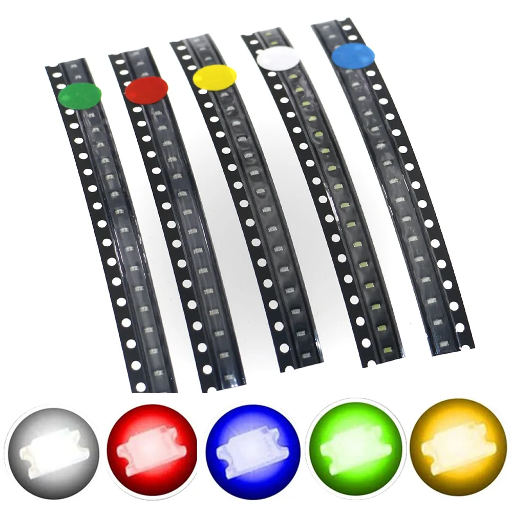 100 шт. 0603(1608)SMD СВЕТОДИОДНЫЙ излучающий Диод комплект лампы Чип светильник вые