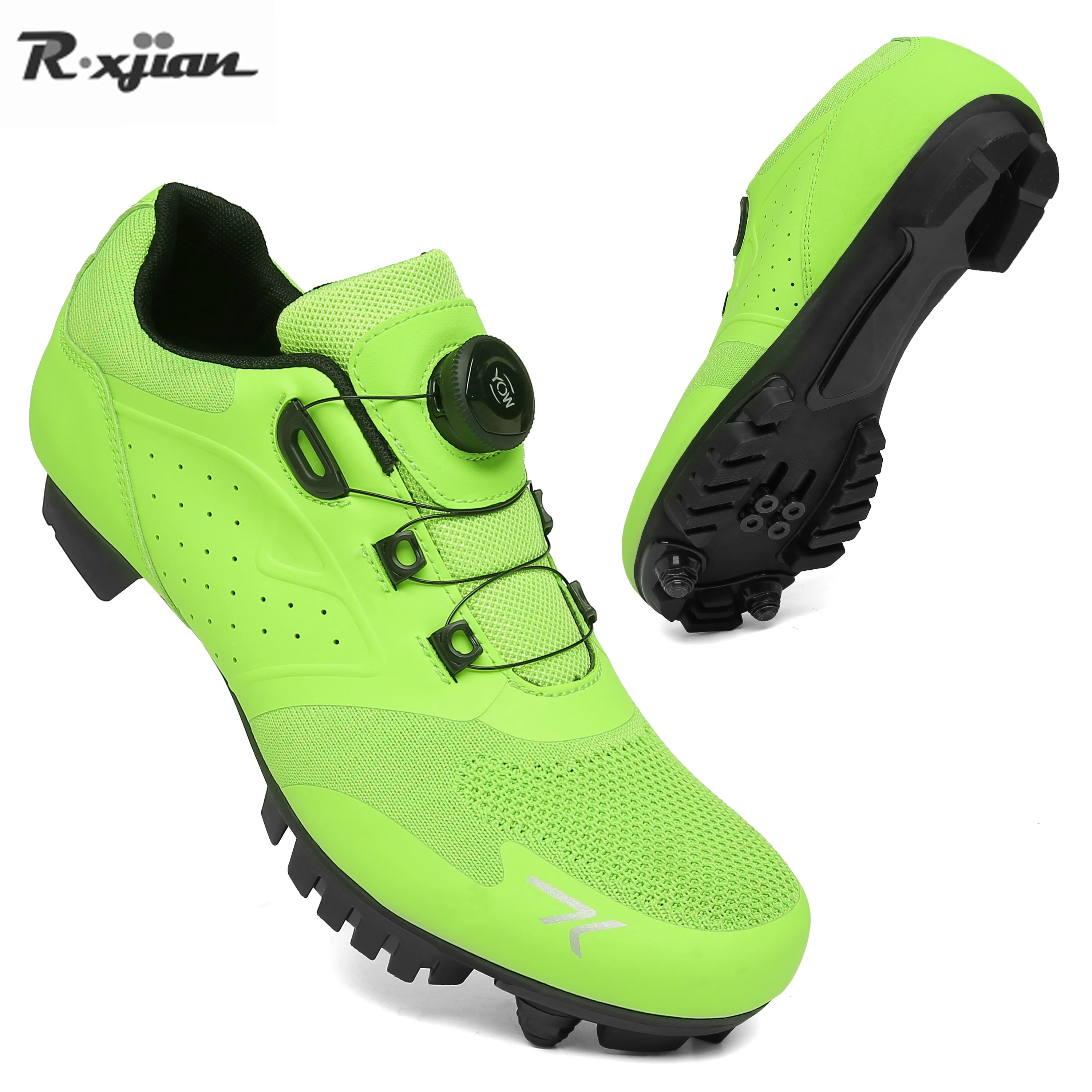 

Breathable Anti-Slip Cycling Shoes for Men MTB Bike Sneaker Flying Shuttle Surface Self-Locking Road Cycling Shoes Spd 4 Seasons