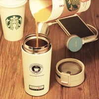 new coffee cup 304 stainless steel vacuum flask student water cup bouncing creative cup office men and women drinking cup