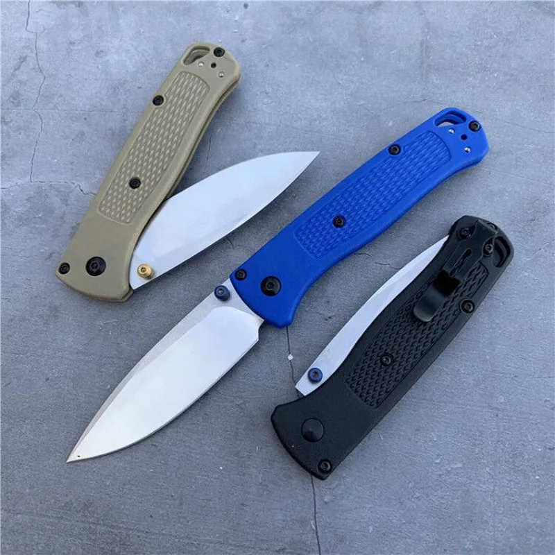 

New 440C Fixed Blade Polymer Handle Camping Jungle Tactics EDC Tool Knife Straight folding Knife 3 Colour Black Khaki and Blue