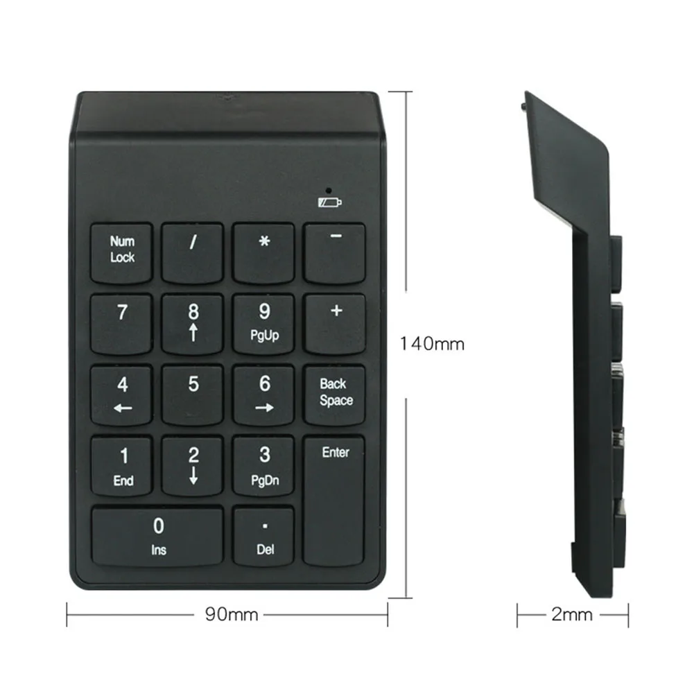 Клавиатура компьютер ABS Мини USB цифровая клавиатура 18 клавиш 2,4G беспроводной ноутбук Настольный внешний цифровой Numpad простота в эксплуатации