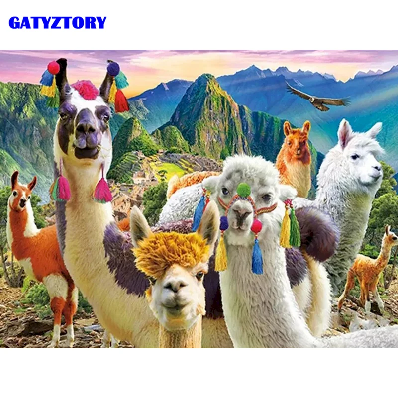

GATYZTORY картина по номерам на холсте с изображением птиц животных