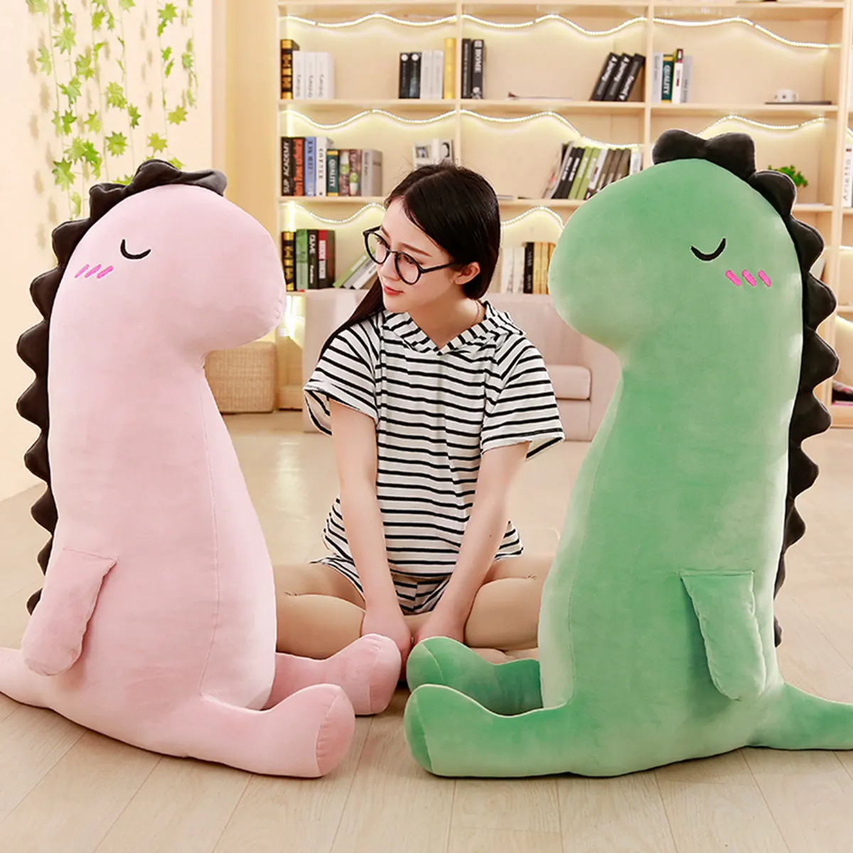 Kawaii эластичный плюшевый динозавр игрушка кукла мультяшный мягкая