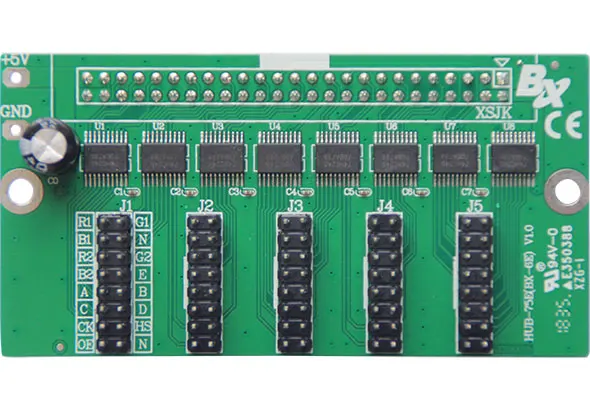 HUB-75E(BX-6E) full color 5 nos T75 максимальная высота составляет 320 рядов при использовании