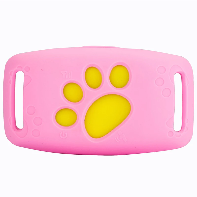 pink Pet gps трекер для собак ошейник для кошек и собак gps трекер Водонепроницаемый USB кабель перезаряжаемый питомец собака безопасности забор - Цвет: pink