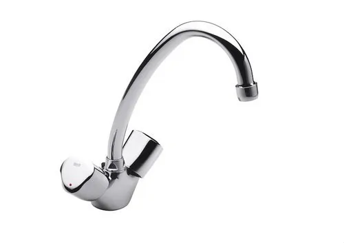 

Кухонный кран с изогнутым носиком, вращающийся хромированный, Brava Rock