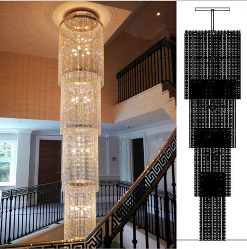 Обувь с украшением в виде кристаллов люстра светильник двойного пола Гостиная