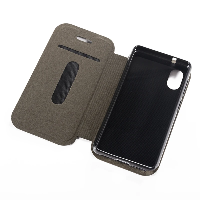 Холщовый чехол из искусственной кожи для телефона Rakuten Mini книжка деловой Мягкая