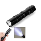 Водонепроницаемый миниатсветильник рный светодиодный фонарик-ручка, маленький Электрический фонарь высокой яркости, портативный светодиодный светильник онарь для ночной рыбалки, 1 шт.