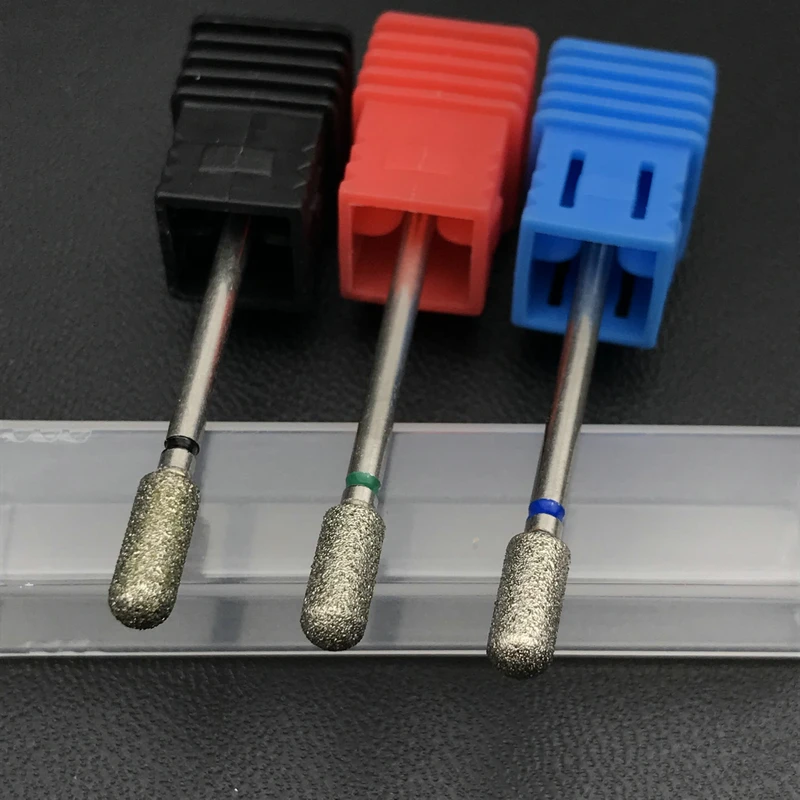 1 шт. цилиндрические алмазные сверла для ногтей 2 35 мм зубные боры дрель