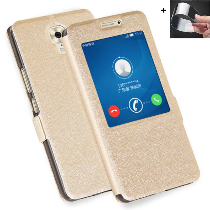 Чехол с открытым окошком для Gionee M6 case M 6 GN8003, кожаные чехлы для телефона Gionee M6plus GN8002, чехол для Gionee M6 plus, чехол