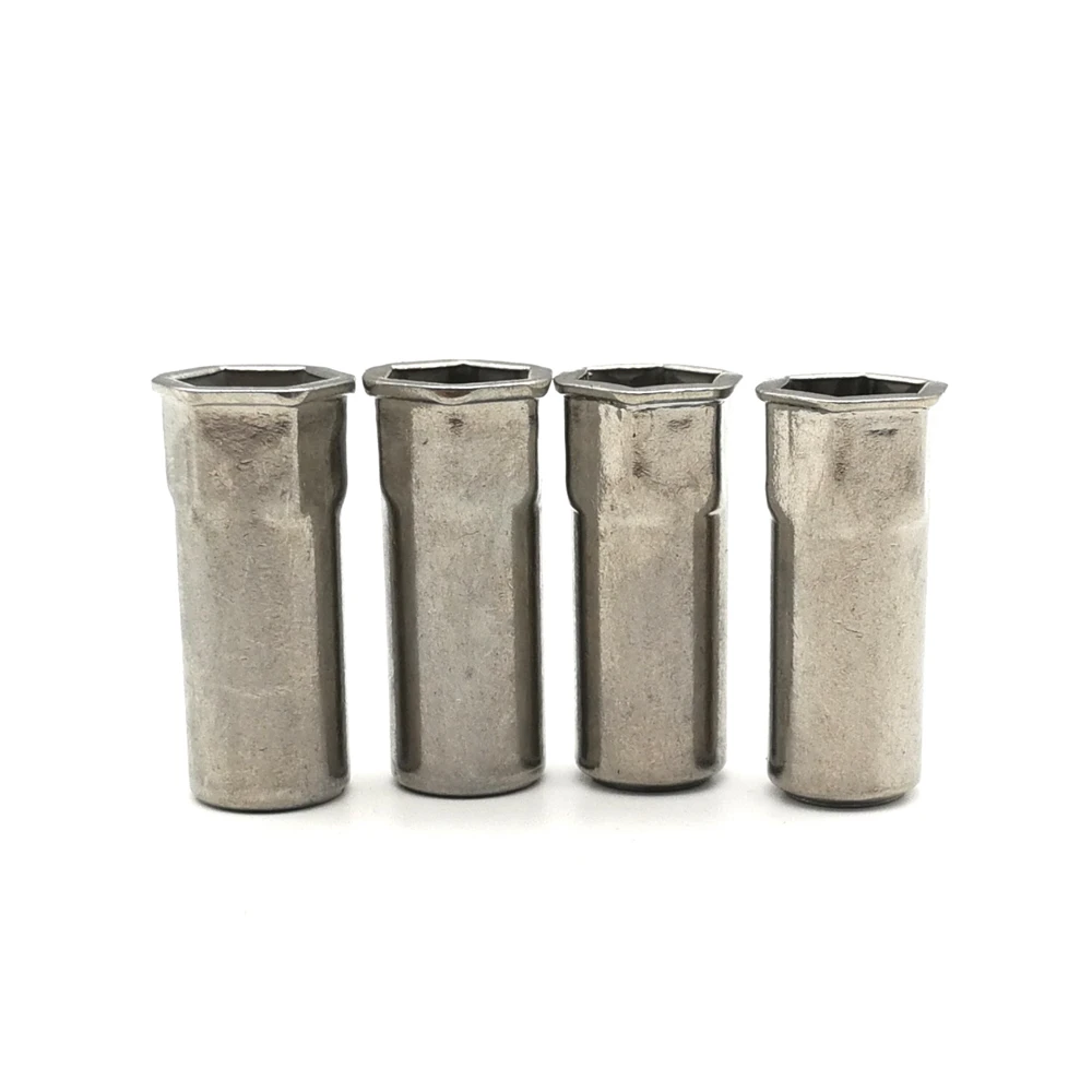 SUS304 уменьшающая головку Шестигранная Заклепка гайка герметичная M4 M5 M6 M8 M10